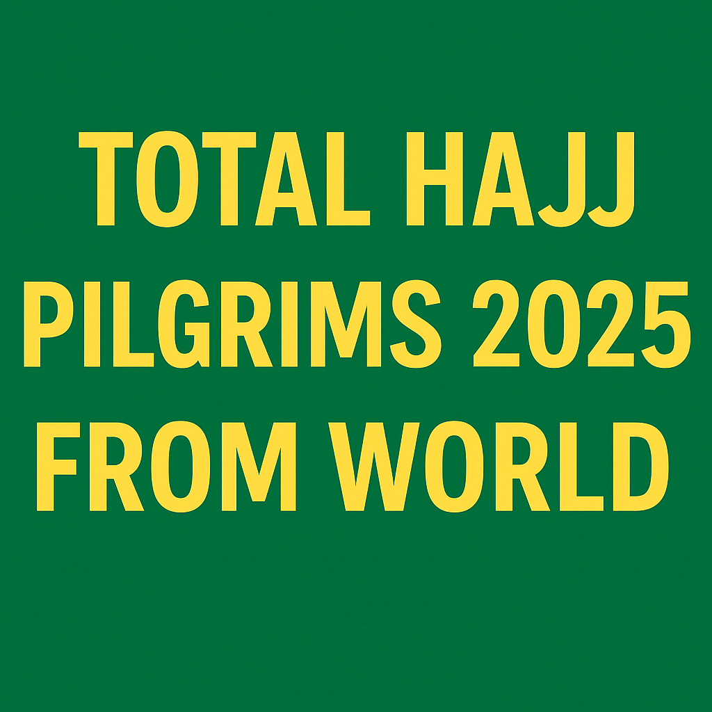 Total Hajj Pilgrims 2025 From World